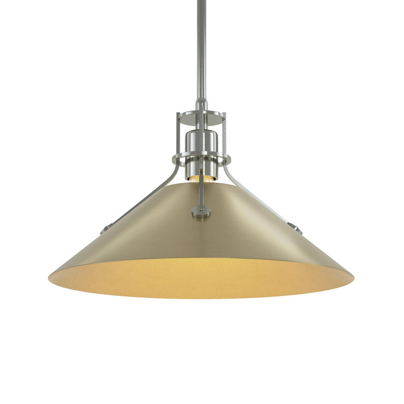 Henry 1 - Light Single Cone Pendant, 56.3'' H X 14.4'' W X 14.4'' D, Modern Brass, Modern Brass