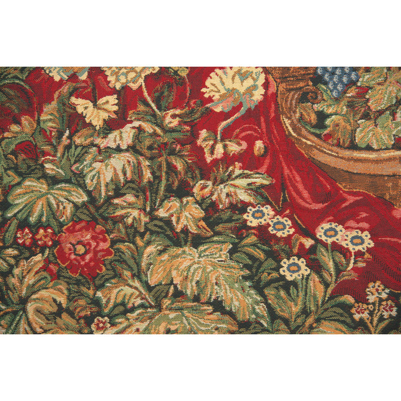 Castle In A Green Landscape Tapestry Wall Art