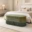 Repose-pieds ovale rembourré avec rangement, repose-pieds multifonctionnel et rangement caché-1504947000