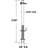 Bi-Fold Door Bottom Pivot Rod, 5-5/8 in.