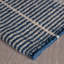Bunny Williams Striped Handmade Dhurrie Navy/Beige Indoor / Outdoor Area Rug-41078610