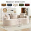Ensemble de canapé modulaire courbé 3 pièces-62136071