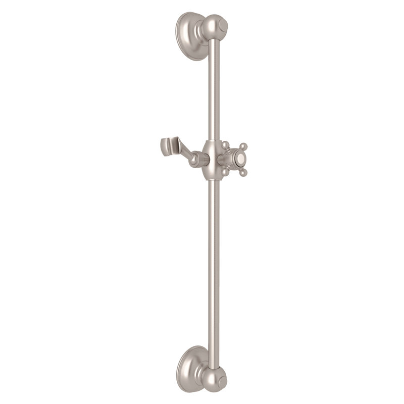 Rohl Shower Bar, Satin Nickel