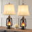 Kaylyn 25" Resin Table Lamp Set With Night Light And USB Ports