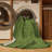 Machine Washable Solid Green Area Rug-966242590