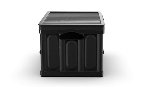 ClosetMaid ProGarage Medium 3-Gallons (12-Quart) Black Heavy Duty Tote with  Hinged Lid in the Plastic Storage Containers department at