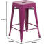 Anastassios Industrial Style Stool - Modern Metal Galvanised Steel-2116246322-2116246323