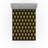 Ambesonne Abstract Fitted Sheet Geometric Pattern Retro Charcoal Grey Mustard-106731554