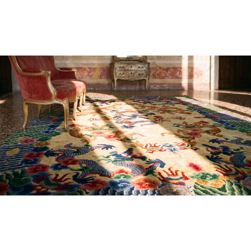 Tapis chinois en soie fine magnifiquement artistique