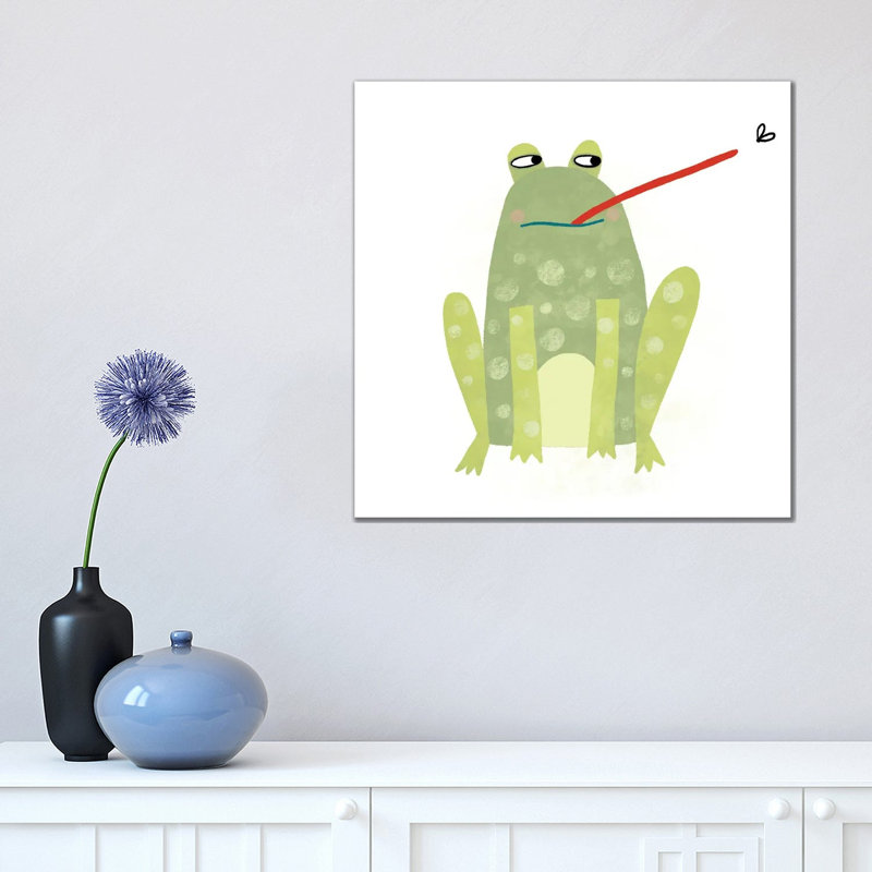 Frog by Nic Squirrell - Gallery-Wrapped Canvas Giclée on Canvas, 93.98 cm H x 93.98 cm W x 3.175 cm D, Wrapped Canvas