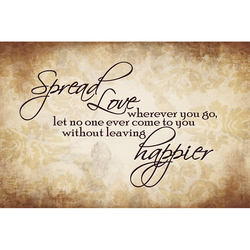 Spread Love - Wrapped Canvas Print, 30cm H x 46cm W x 3.8cm D