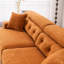 Canapé à compression de 103,6 po, canapé 4 places avec tissu chenille grain de bois et 2 coussins-1123569896