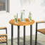 Plateau de table rond en bois d'acacia massif Vidaxl-104654086