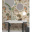 Papier peint floral avec colibris-94401261