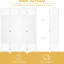 4 Folding Room Divider Barrier Wall, White Wave Fibre Partition, 5.6' For Home, Office, Modern Privacy Screen, Divider, Partition Wall Elegant Choice