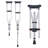 Underarm Crutches 13-Level Height Adjustable Under Arm Walking Crutches