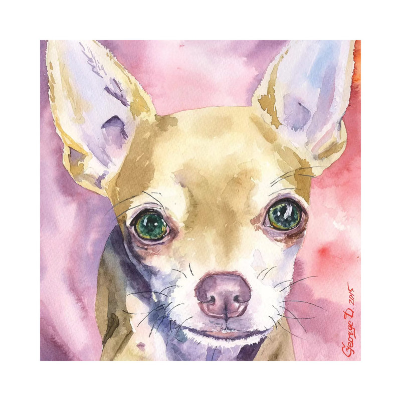 Chihuahua by George Dyachenko - Wrapped Canvas Gallery-Wrapped Canvas Giclée, 66.04 cm H x 66.04 cm W x 3.175 cm D