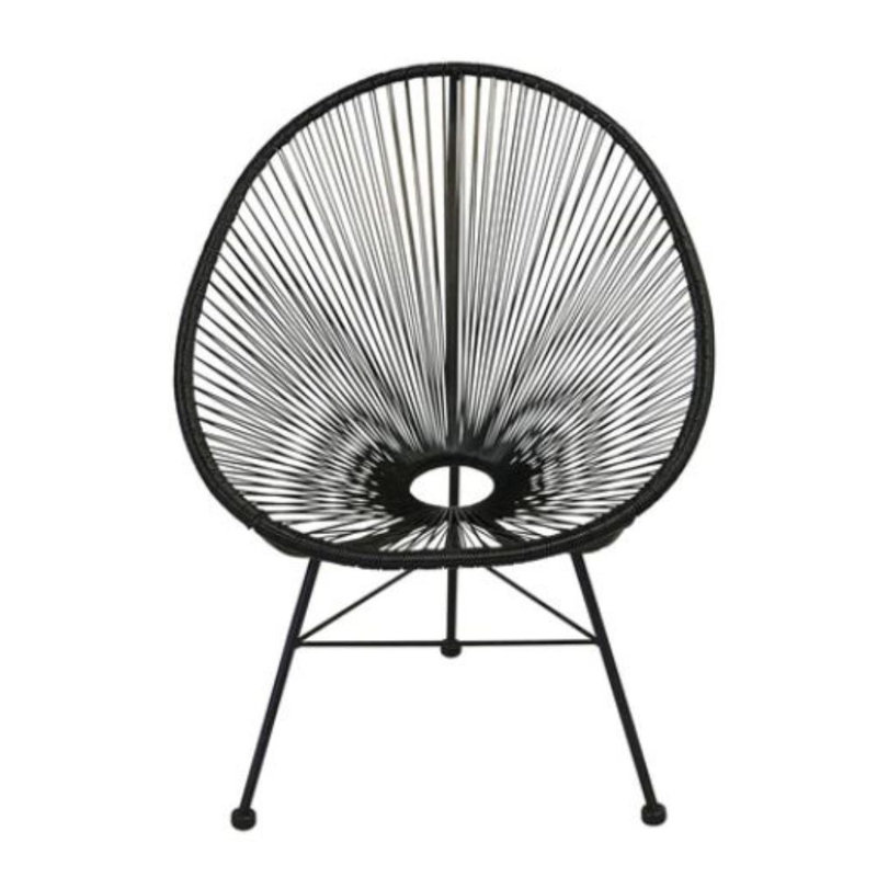 Chaise d'extérieur 11,5 po Kholton Kids, Noir