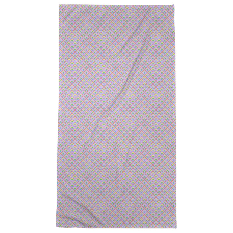 Serviette de bain géométrique katelyn elizabeth, Mauve et pastel