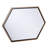Metal Hexagon Wall Mirror