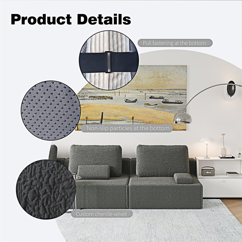 Canapé modulaire, Gris