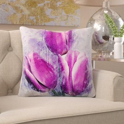Coussin décoratif fleurs Scot