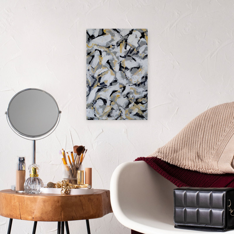Art contemporain contemporain abstrait, H 18 po x l 12 po
