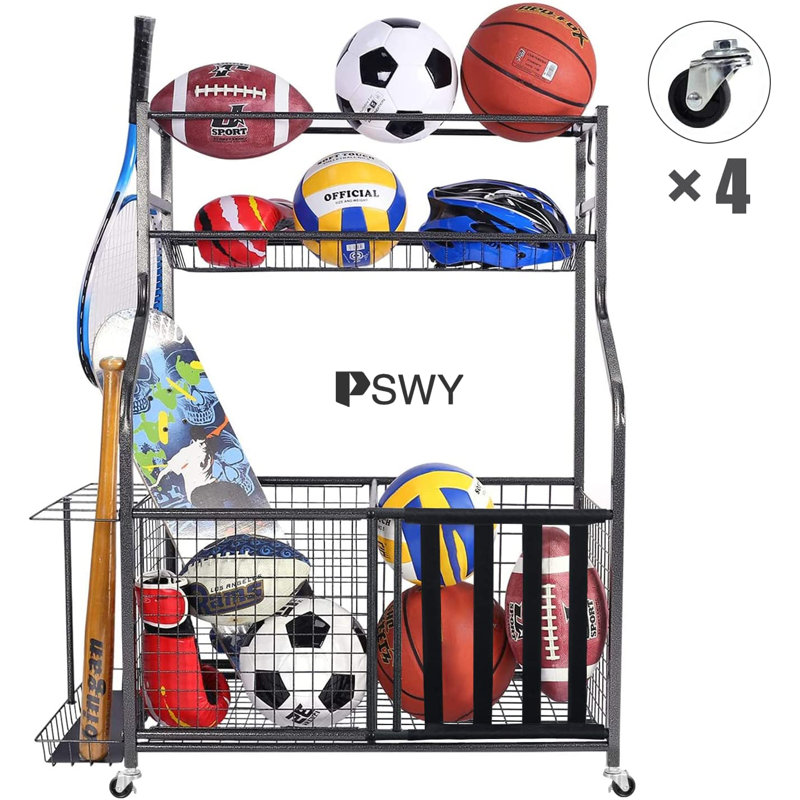 Sport Check Rack PSWY Steel Freestanding Multi-Use Sports Rack | Wayfair