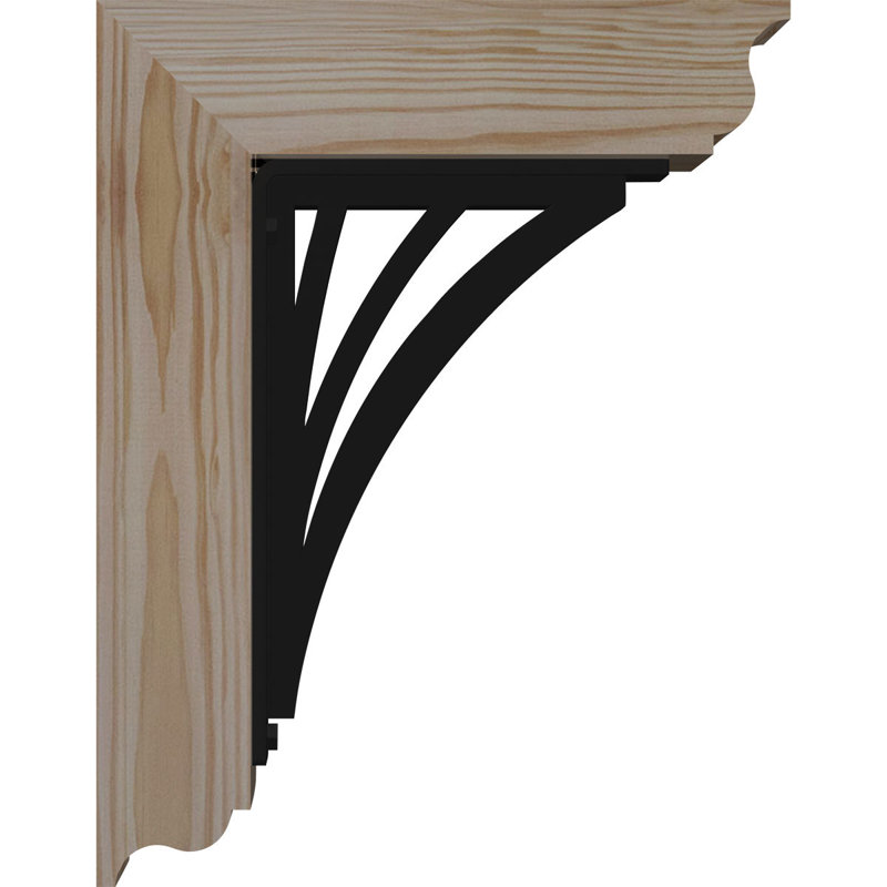 Support à fer à repasser traditionnel de 3 po Nevio, H 16 po x P 13 1/2 po, Sapin de Douglas l 3 1/2 po x T 4 po (lisse)