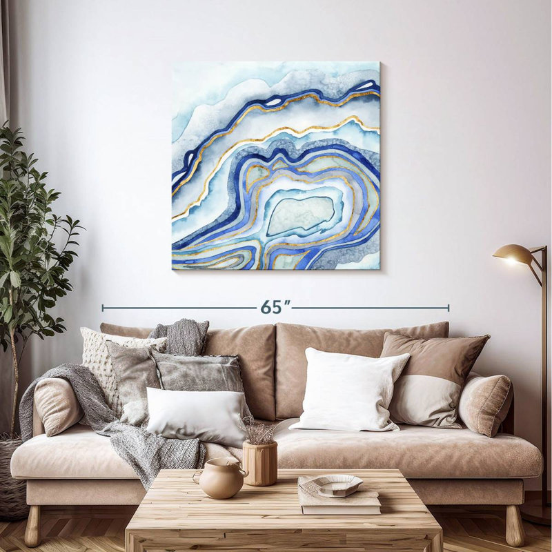 Avery Cobalt Agate II, 39" H x 39" W