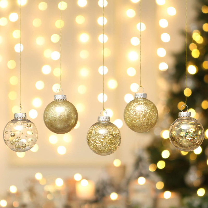 30 pièces de boules de Noël, Doré