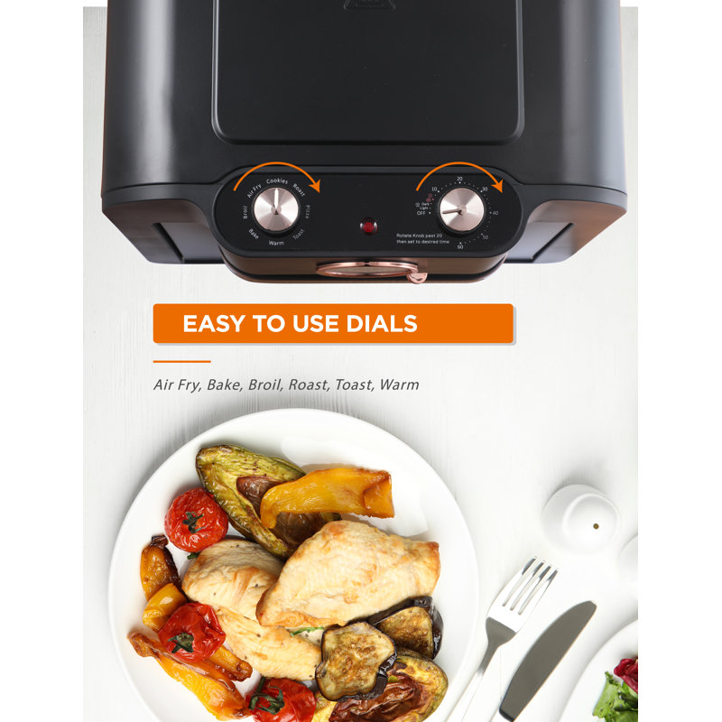 CHK Series Air Fryer Multi-Oven, 17-QT Multifunctional & Multi Level Air Fryer , 1500 Watt,  Black