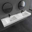 Lavabo de salle de bain mural double 71 po SMC