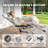 XXL Folding Zero Gravity Chair Patio Reclining Lounge Chair with Thick Cushions（Set of 2）-602820991