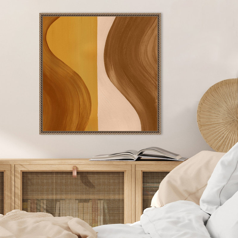 «Wavy Clay II» par Grace Popp, reproduction d'art sur toile encadrée, H 22 po x l 22 po