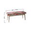 Banc recouverts de tissu d'ameublement