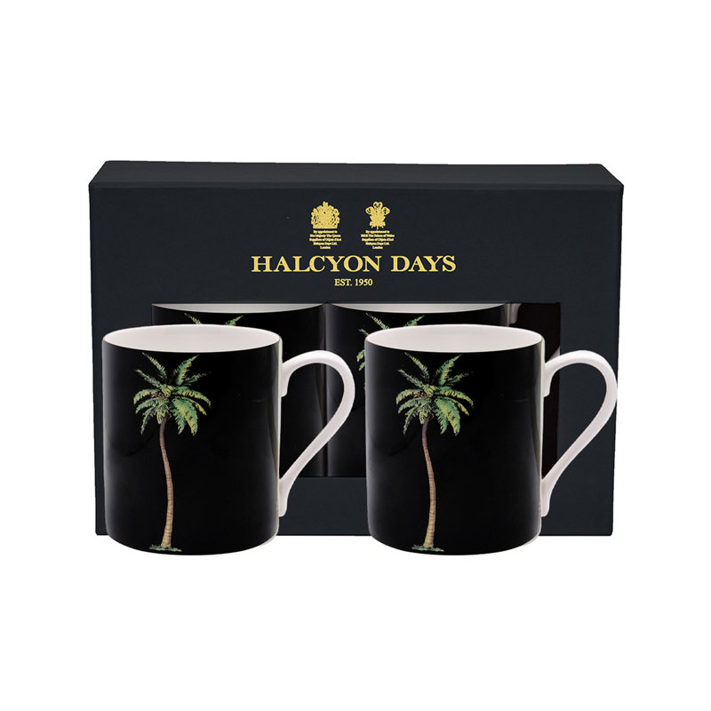 Palm - Black - Mug Set