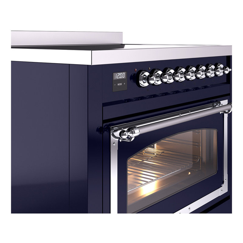 ILVE Nostalgie II Noblesse 36 in Induction Range, Midnight Blue/Chrome