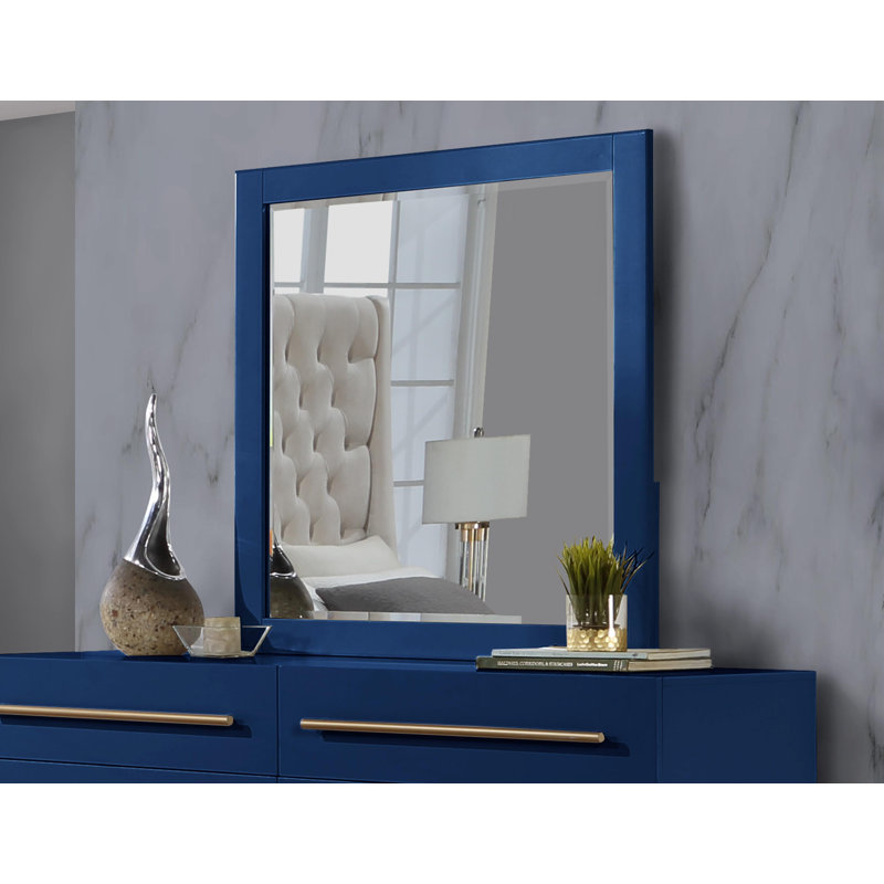 Miroir mural Kerre, Noir