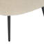 Fauteuil demi-tonneau en polyester Kedara