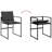  Garden Dining Set Black, Dark Grey
