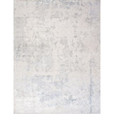 Beverly Geometric Area Rug in Grey / Beige