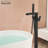 1 Handle Floor Clawfoot Tub Faucet with Diverter-55321990