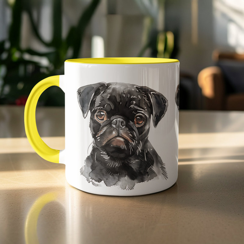 Mug, 2, Yellow