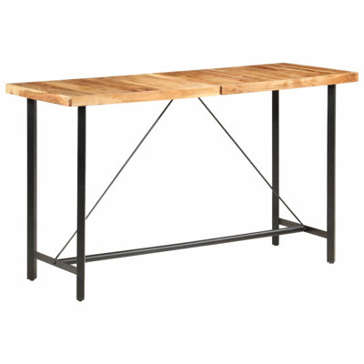 Hessler Acacia Solid Wood Top Dining Table