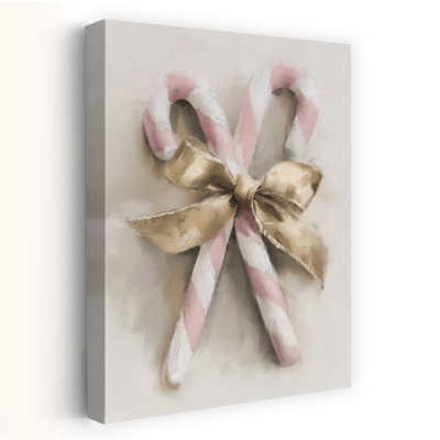 «Candy Cane», art mural contemporain abstrait