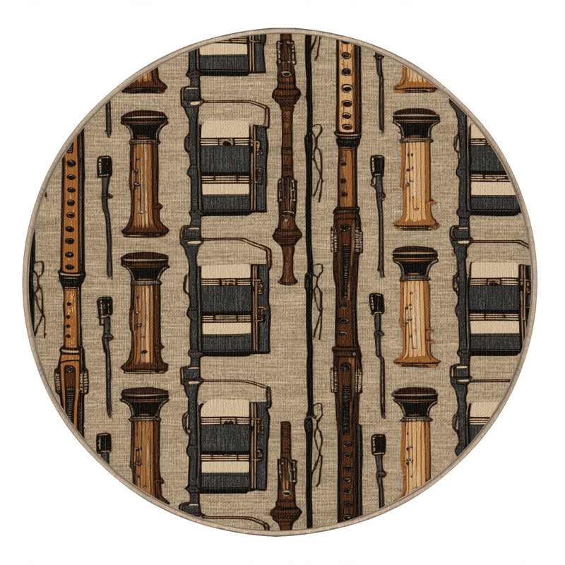  Tapis lavable, Rond 4 pi