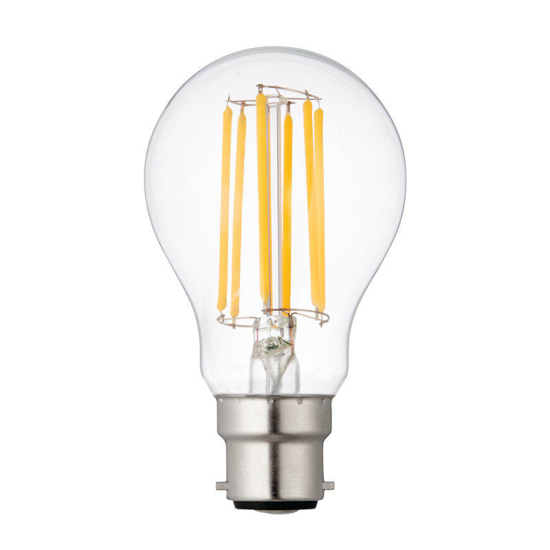 8W B22 BC A60 GLS LED Dimmable Bulb - 1100lm 2700K Warm White
