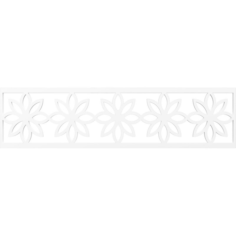 Moulure de marguerite Daisy, H 12 po x l 47 po x P 0,38 po, PVC de qualité architecturale