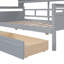 Lit de jour simple avec tablettes de chevet et deux tiroirs-1182912491